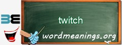 WordMeaning blackboard for twitch